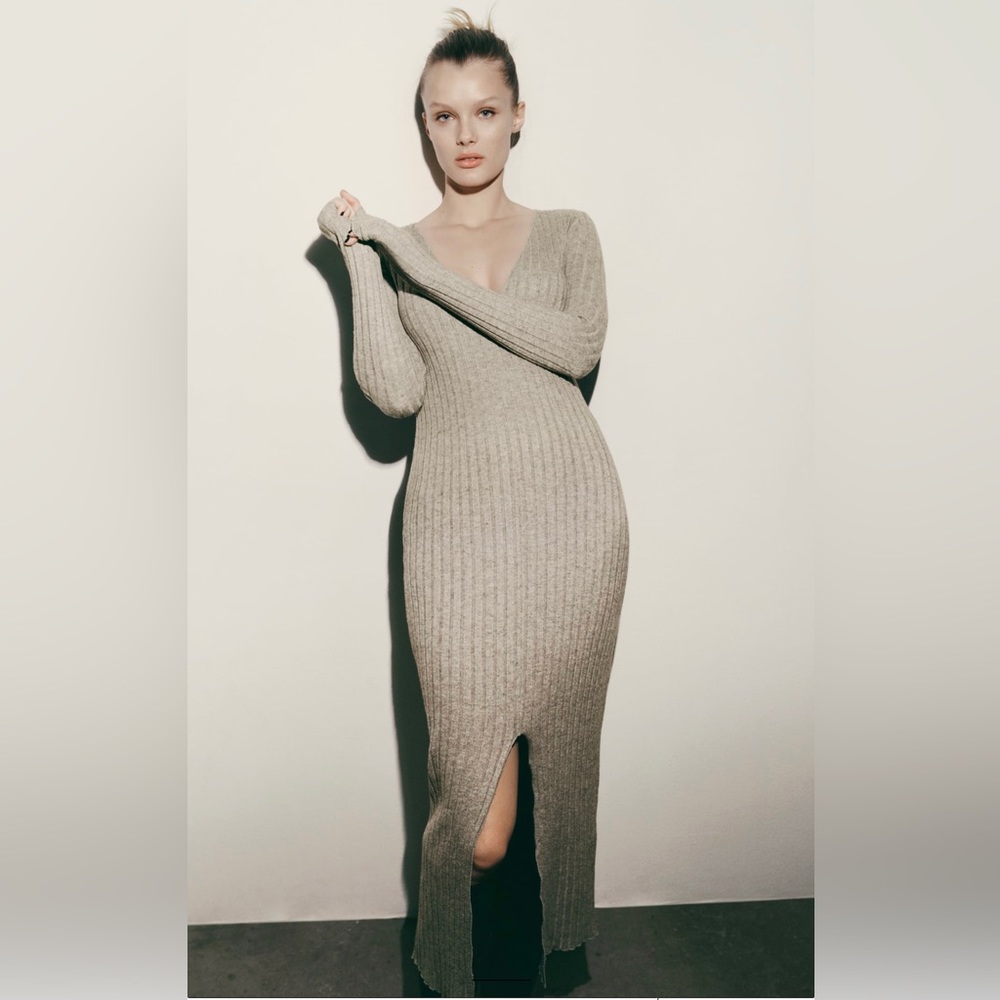 Zara ribbed soft dress | brand new | Size: Small | color: Black
